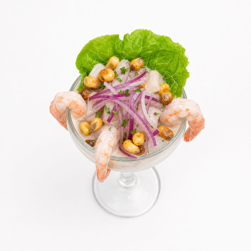 Ceviche de Camarones.
