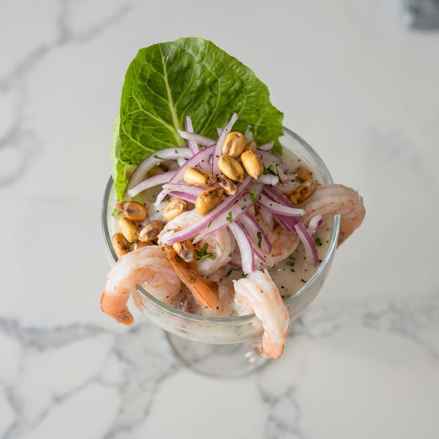 Ceviche de Camarones.