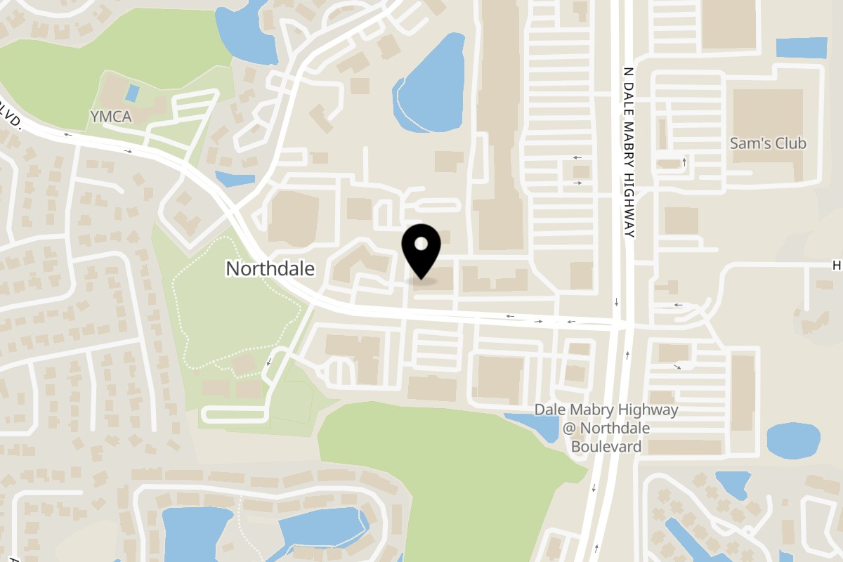 Map showing the location of Costanera Peruvian Cuisine on 3869 Northdale Blvd in Greater Northdale